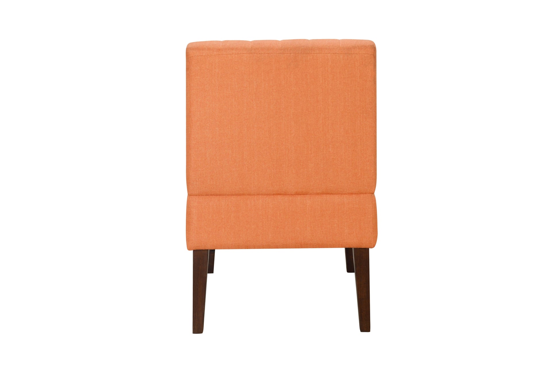 Stylish Comfortable Accent Chair 1Pc Orange Fabric Upholstered Plush Seating Living Room Furniture Armless Chair Orange Primary Living Space Wood