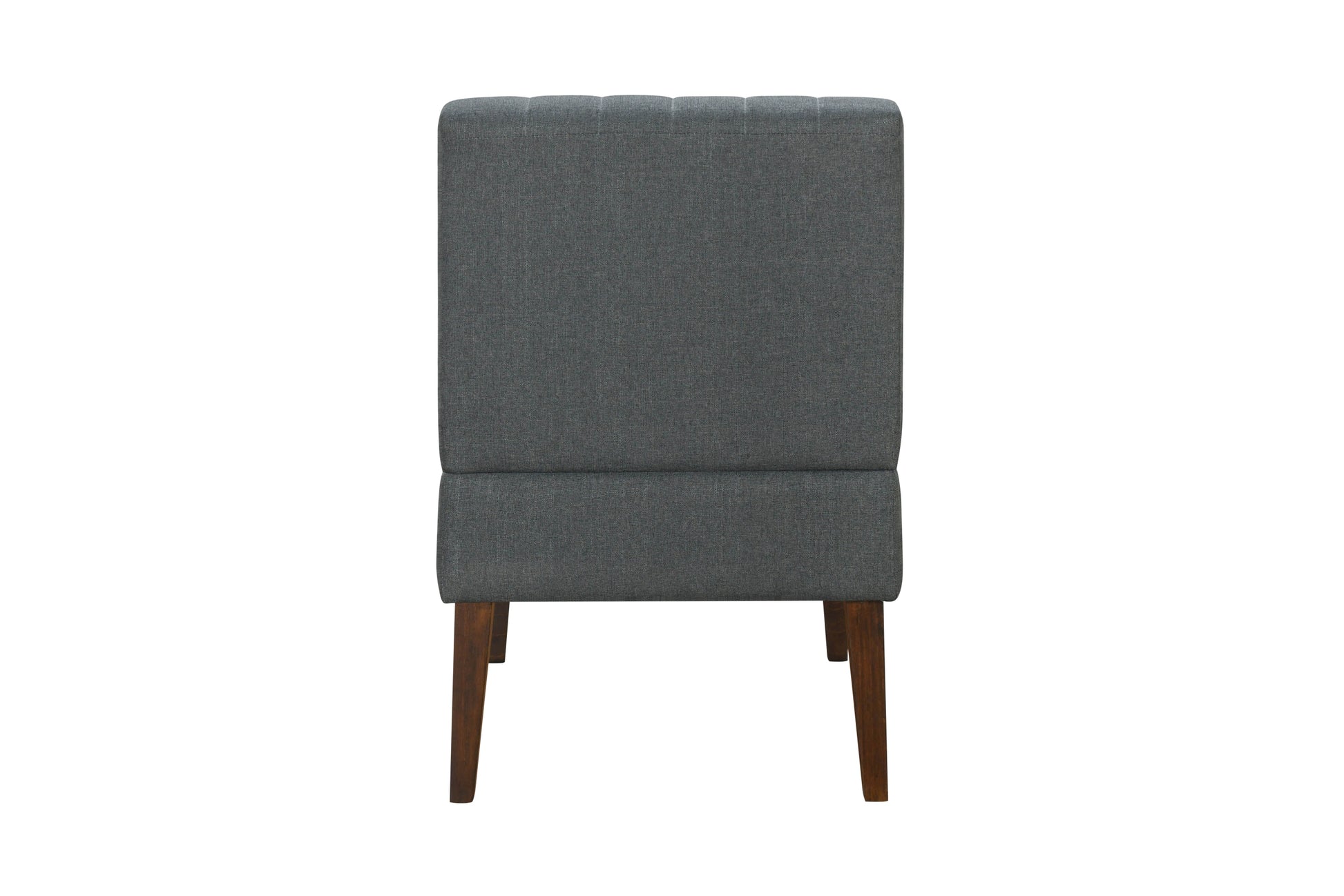 Stylish Comfortable Accent Chair 1Pc Dark Gray Fabric Upholstered Plush Seating Living Room Furniture Armless Chair Dark Gray Primary Living Space Wood