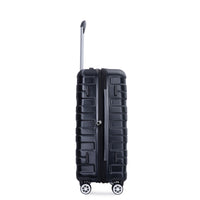 3 Piece Luggage Sets Pc Lightweight & Durable Expandable Suitcase With Two Hooks, Double Spinner Wheels, Tsa Lock, 21 25 29 Black Black Pc