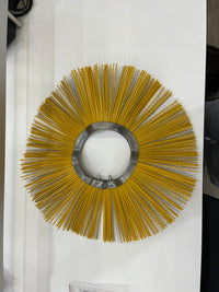 Replacement For Brush Bristle Half Sets Of Broom Sweeper, 19Pcs Yellow Steel