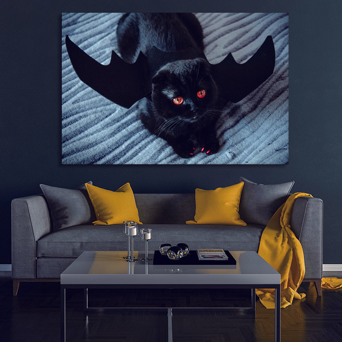Drop Ping Framed Canvas Wall Art Decor Painting For Halloween,Scary Pumpkin Painting For Halloween Gift, Decoration For Halloween Office Living Room, Bedroom Decor Ready To Hang Rectangle Framed Multicolor Halloween Oversized 41In Canvas Cultures And