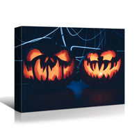 1Pcs Drop Ping Framed Canvas Wall Art Decor Painting For Halloween,Scary Pumpkin Painting For Halloween Gift, Decoration For Halloween Office Living Room, Bedroom Decor 4028In Thickness 1.5Inch Rectangle Framed Multicolor Halloween Oversized 41In Canvas