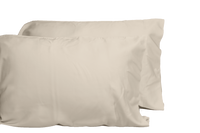 Luxurious Viscose From 100% Bamboo 2 Piece Pillowcase Setoeko Tex Certified, King Linen Light Khaki Beige Bamboo