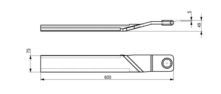 Replacements Blade For One Set Of Mower Cutter Black Steel