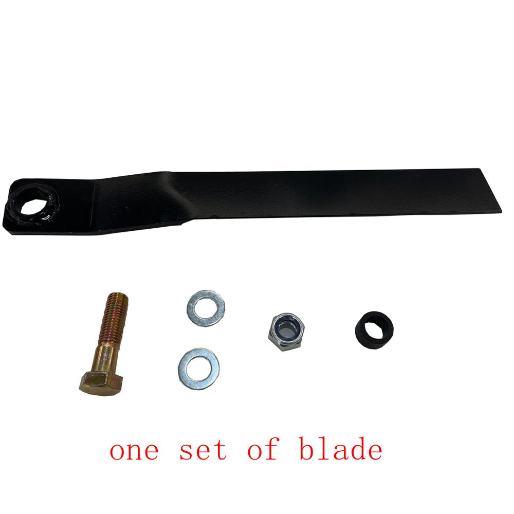 Replacements Blade For One Set Of Mower Cutter Black Steel