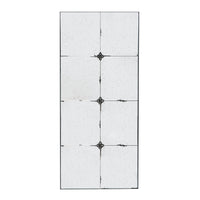 21X47" Traditional Decor Style Rectangle Antique Glass Wall Mirror, Wall Decor For For Bathroom Entryway Console Lean Against Wall Black Mdf Glass