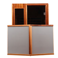 Two Person Far Infrared Outdoor Sauna Natural Wood Solid Wood