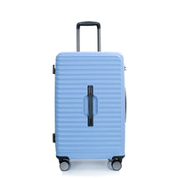 3 Piece Luggage Sets Pc Abs Lightweight Suitcase With Two Hooks, 360 Double Spinner Wheels, Tsa Lock, 21 25 29 Light Blue Light Blue Abs Pc