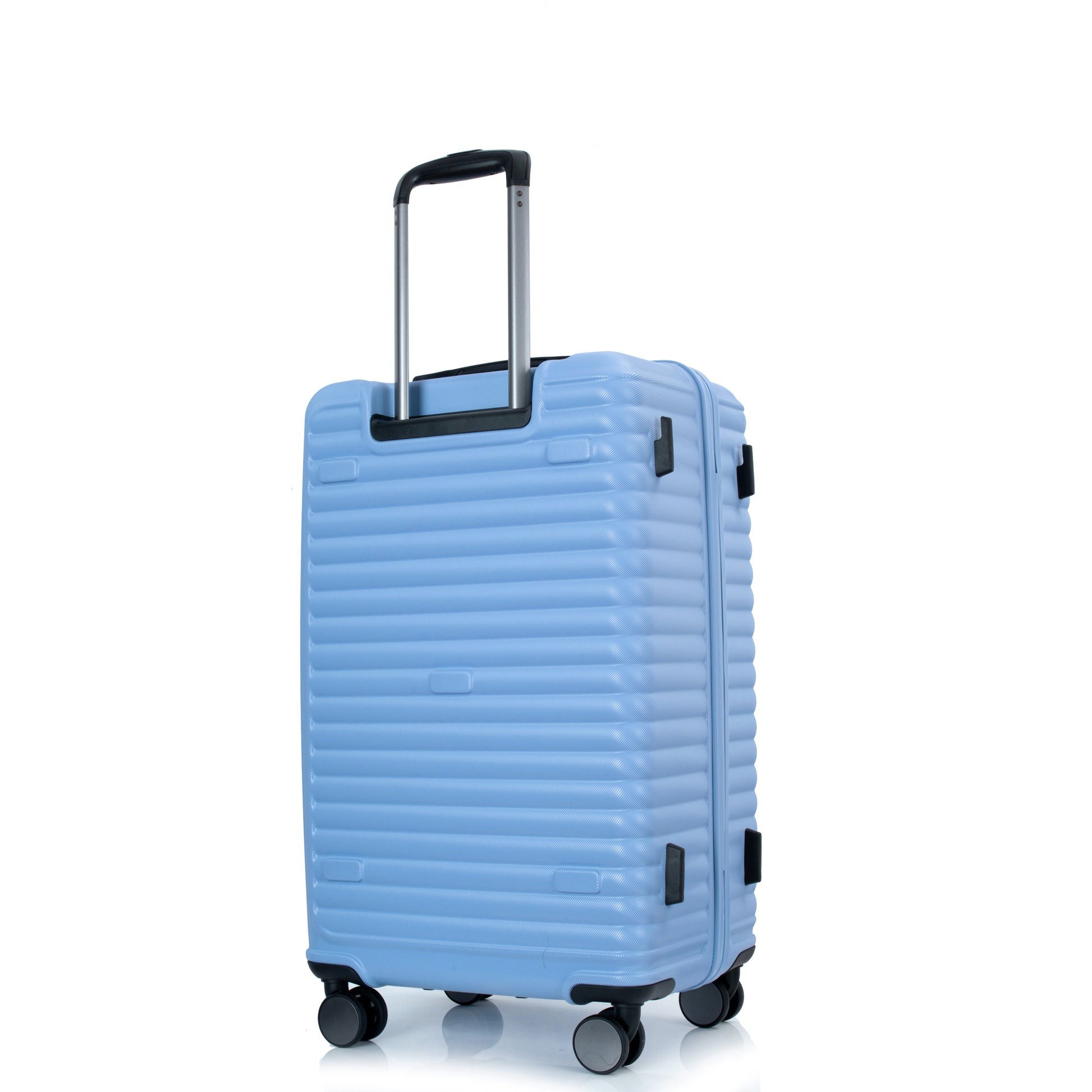 3 Piece Luggage Sets Pc Abs Lightweight Suitcase With Two Hooks, 360 Double Spinner Wheels, Tsa Lock, 21 25 29 Light Blue Light Blue Abs Pc