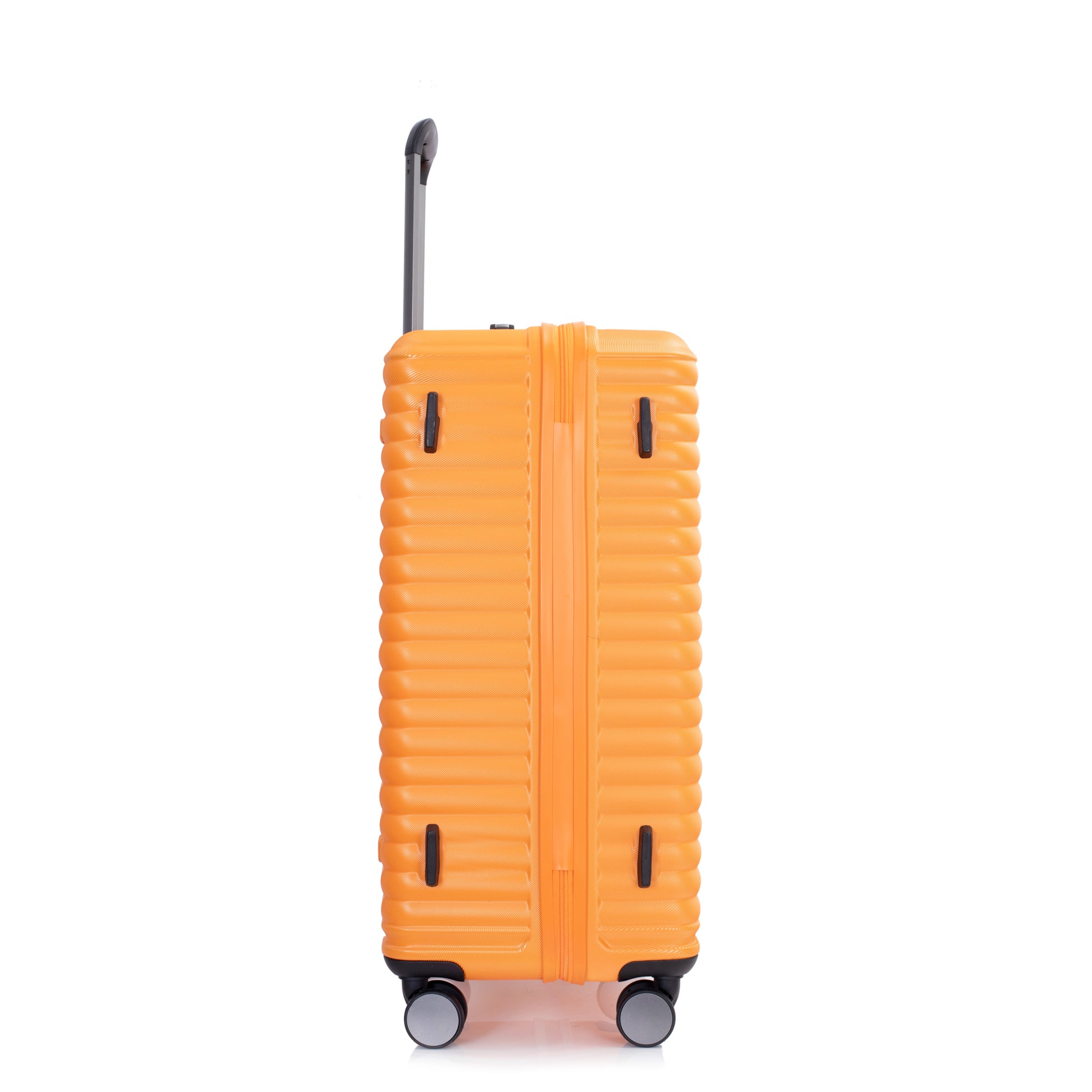 3 Piece Luggage Sets Pc Abs Lightweight Suitcase With Two Hooks, 360 Double Spinner Wheels, Tsa Lock, 20 24 28 Orange Orange Abs Pc