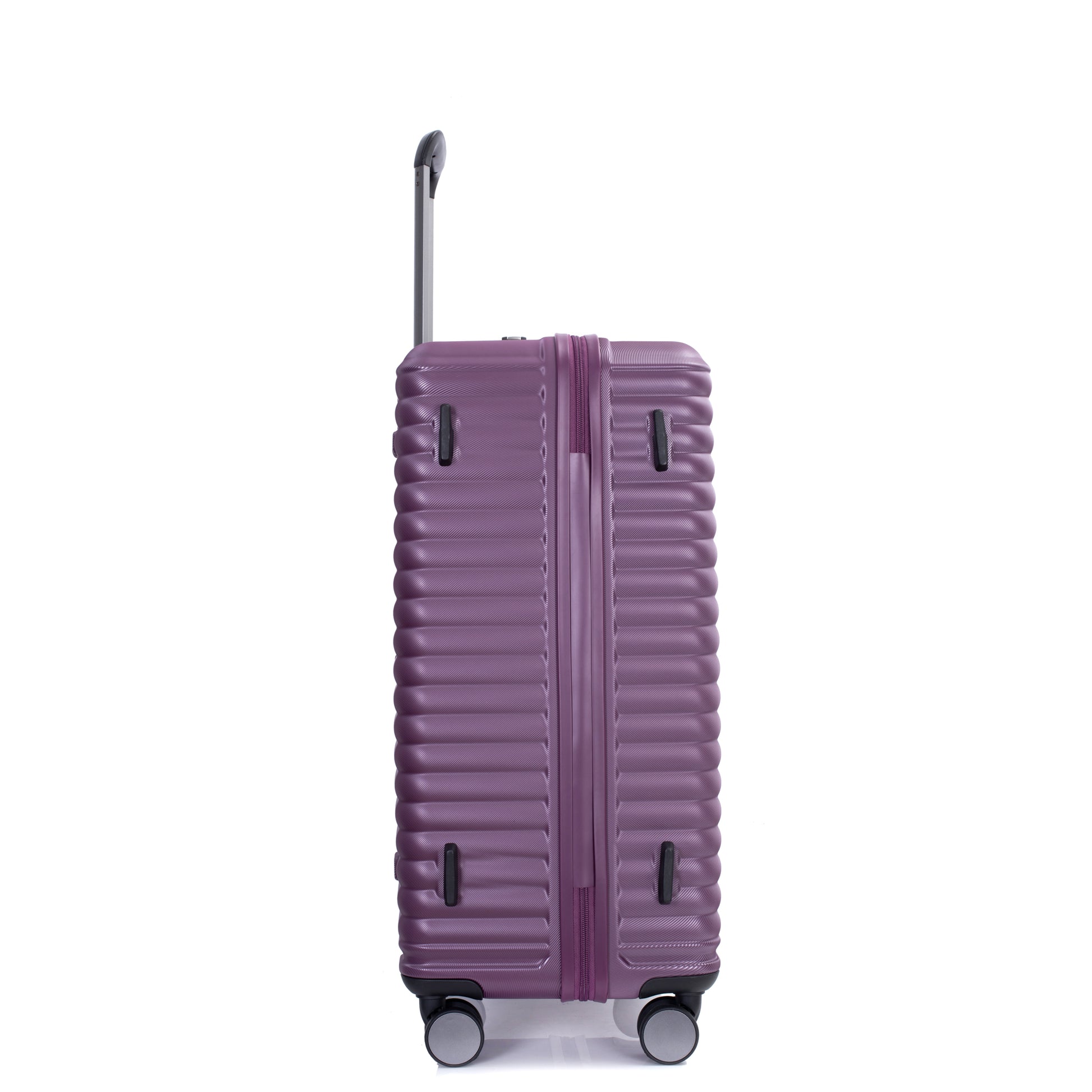 3 Piece Luggage Sets Pc Abs Lightweight Suitcase With Two Hooks, 360 Double Spinner Wheels, Tsa Lock, 21 25 29 Dark Purple Dark Purple Abs Pc