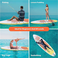 Inflatable Stand Up Paddle Board Simple Deluxe Premium Sup For All S Levels, Pink Paddle Boards For Adults & Youth, Blow Up Stand Up Paddleboards With Accessories & Backpack, Surf Control Orange Aluminium