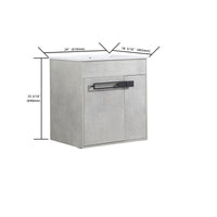 24 Inch Bathroom Vanity, Freestanding Bathroom Vanity Or Floating Is Optional Conversion 00324Cg 1 G Bl9060B Kd Packing Cement Grey 2 Bathroom Freestanding Modern Plywood