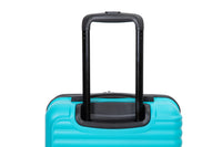 20" Carry On Luggage Lightweight Suitcase, Spinner Wheels, Turquoise Turquoise Abs