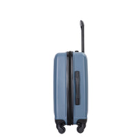 20" Carry On Luggage Lightweight Suitcase, Spinner Wheels, Blue Blue Abs