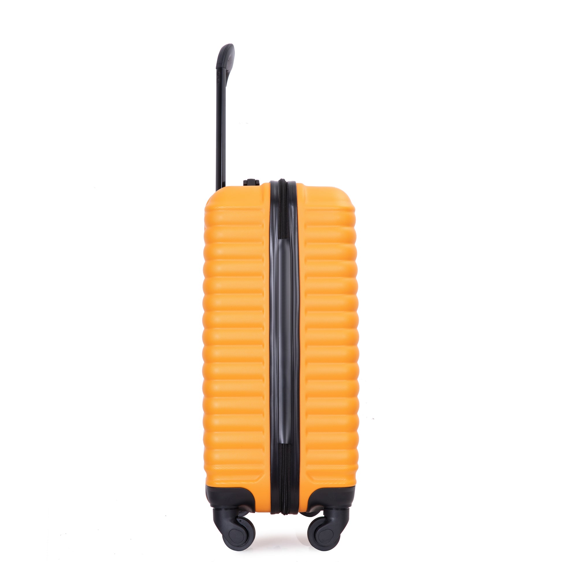 20" Carry On Luggage Lightweight Suitcase, Spinner Wheels, Orange Orange Abs