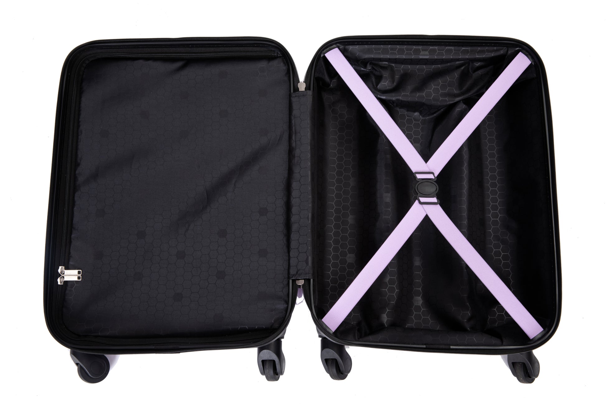 20" Carry On Luggage Lightweight Suitcase, Spinner Wheels, Lavender Purple Lavender Purple Abs