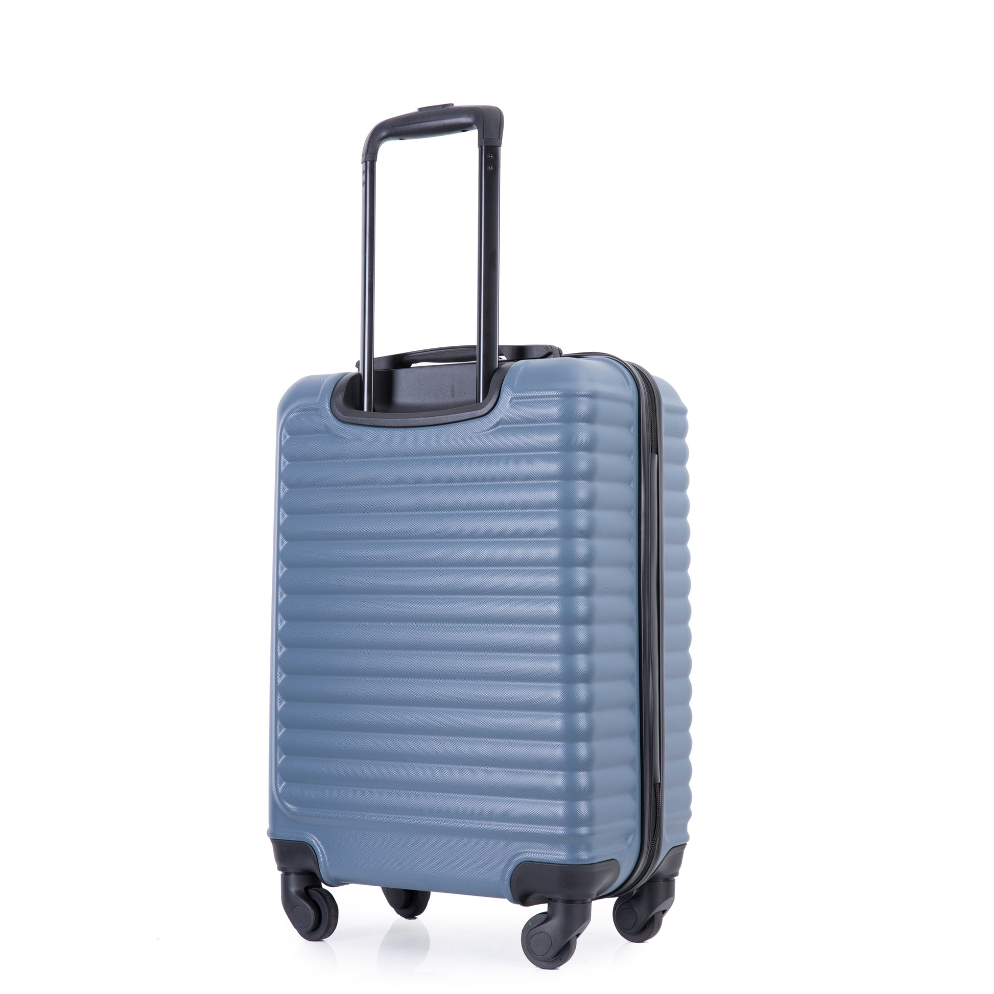 20" Carry On Luggage Lightweight Suitcase, Spinner Wheels, Blue Blue Abs