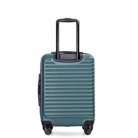 20" Carry On Luggage Lightweight Suitcase, Spinner Wheels, Green Green Abs