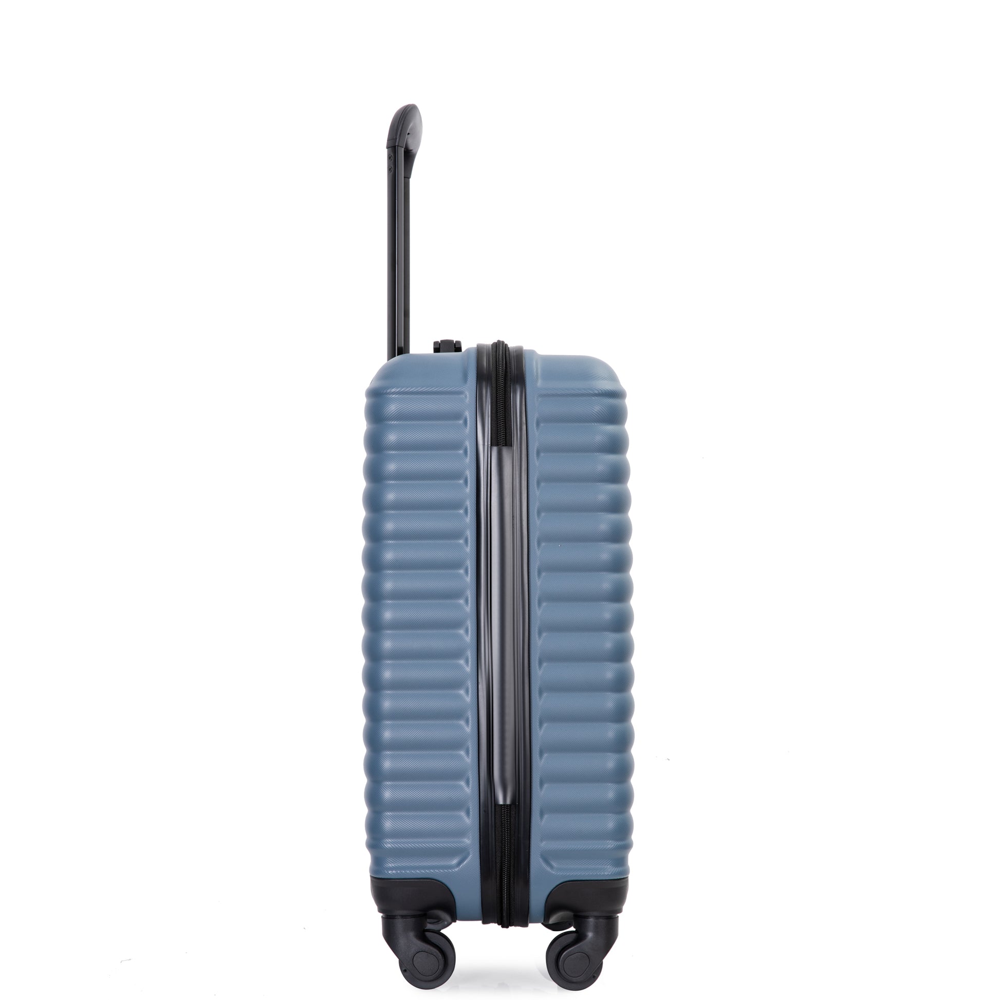 20" Carry On Luggage Lightweight Suitcase, Spinner Wheels, Blue Blue Abs