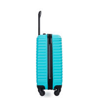 20" Carry On Luggage Lightweight Suitcase, Spinner Wheels, Turquoise Turquoise Abs