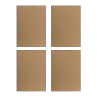 Set Of 4 Botanical Flower Wall Art, Home Decor For Living Room, Dining Room, Bedroom, Hallway, 20" X 28" White Blue Plastic