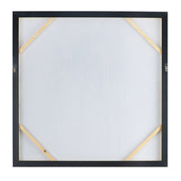 39.5" X 39.5" Modern Oil Painting, Square Framed Wall Art For Living Room Dining Room Office Multicolor Polyester