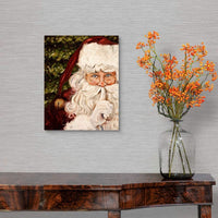 Framed Canvas Wall Art Decor Painting For Chrismas, Santa Claus Be Quiet Gift Painting For Chrismas Gift, Decoration For Chrismas Eve Office Living Room, Bedroom Decor 3248In Thickness 1.5Inch Rectangle Framed Multicolor Christmas Oversized 41In Canvas