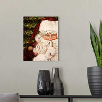 Framed Canvas Wall Art Decor Painting For Chrismas, Santa Claus Be Quiet Gift Painting For Chrismas Gift, Decoration For Chrismas Eve Office Living Room, Bedroom Decor 3248In Thickness 1.5Inch Rectangle Framed Multicolor Christmas Oversized 41In Canvas