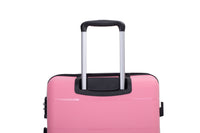 Hardshell Suitcase Double Spinner Wheels Pp Luggage Sets Lightweight Durable Suitcase With Tsa Lock,3 Piece Set 20 24 28 Pink Pink Polypropylene