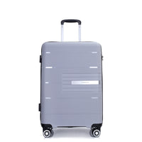 Hardshell Suitcase Double Spinner Wheels Pp Luggage Sets Lightweight Durable Suitcase With Tsa Lock,3 Piece Set 20 24 28 Silver Silver Polypropylene