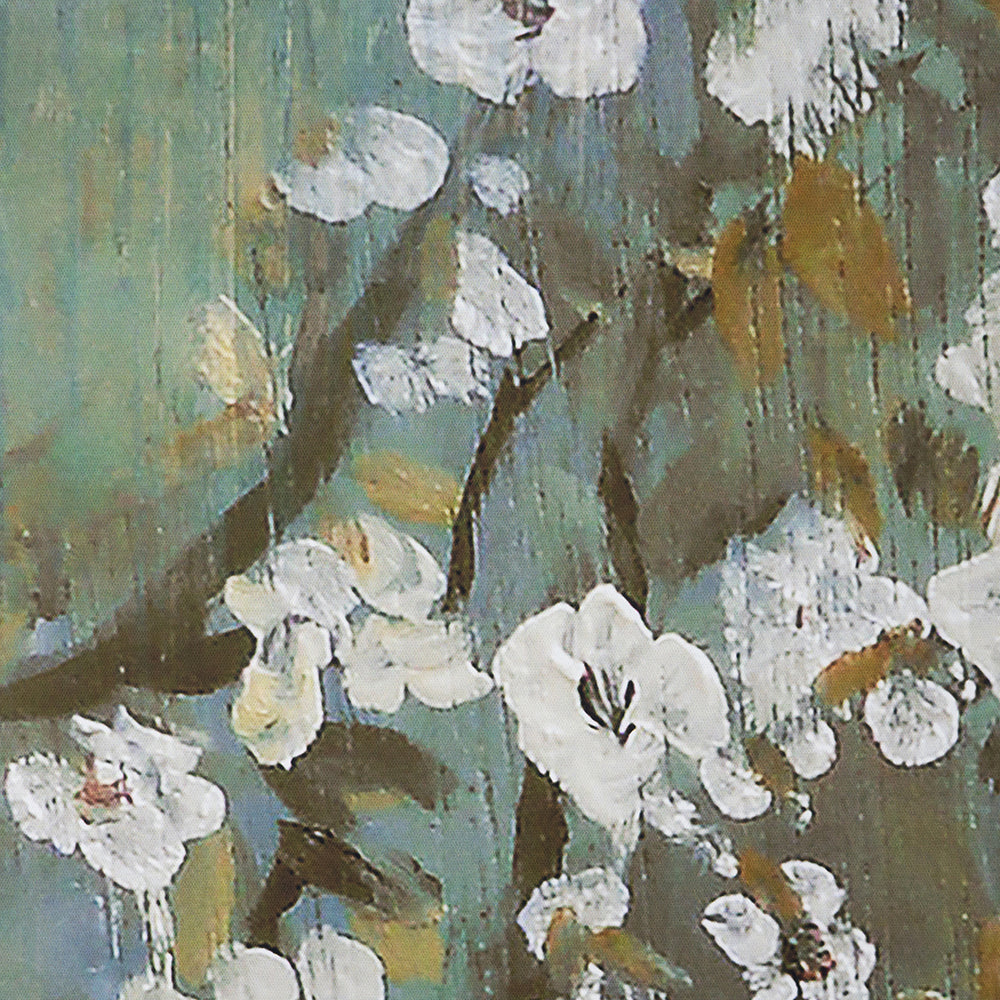 18.5" X 59" Saison White Cherry Blossom Canvas Print, Wall Decor For Living Room Bedrrom Entryway Office, Set Of 4 Multicolor Mdf