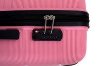 Hardshell Suitcase Double Spinner Wheels Pp Luggage Sets Lightweight Durable Suitcase With Tsa Lock,3 Piece Set 20 24 28 Pink Pink Polypropylene