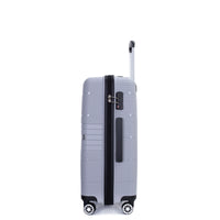 Hardshell Suitcase Double Spinner Wheels Pp Luggage Sets Lightweight Durable Suitcase With Tsa Lock,3 Piece Set 20 24 28 Silver Silver Polypropylene