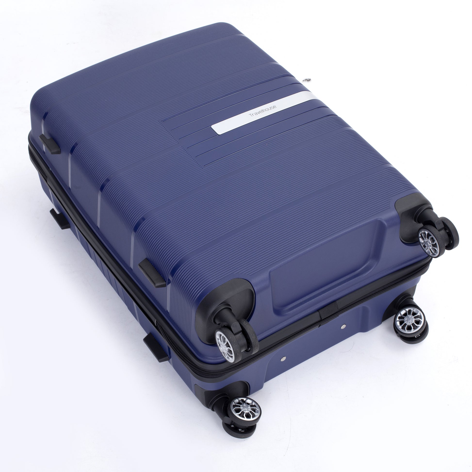 Hardshell Suitcase Double Spinner Wheels Pp Luggage Sets Lightweight Durable Suitcase With Tsa Lock,3 Piece Set 20 24 28 Navy Navy Polypropylene