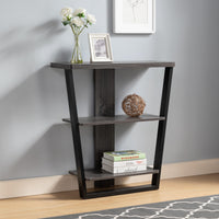 ID USA 212863 Console Distressed Grey & Black grey-particle board
