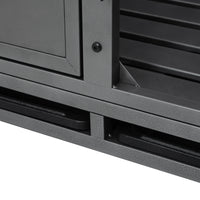 48Inch Heavy Duty Dog Crate Silver Grey American Traditional Extra Large 71 90 Lbs Carbon Steel