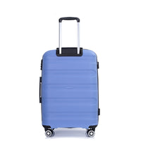 Hardshell Suitcase Spinner Wheels Pp Luggage Sets Lightweight Durable Suitcase With Tsa Lock,3 Piece Set 20 24 28 ,Purplish Blue Purplish Blue Polypropylene