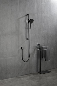 Handheld Shower With 28 Inch Slide Bar And 59 Inch Hose Matte Black Stainless Steel