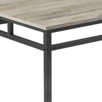 Bar Table Set 5Pc Dinging Table Set With High Stools, Structural Strengthening, Industrial Style. Grey, 43.31'' L X 23.62'' W X 35.43'' H. Grey Particle Board