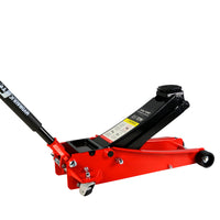 Floor Jack, 3.5 Ton Low Profile Floor Jack, Heavy Duty Steel Racing Floor Jack With Dual Piston Quick Lift Pump, Floor Jack Lifting Range 4" 21" Black Red Steel