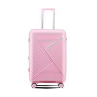 Luggage Sets 4 Piece 14 20 24 28 , Expandable Lightweight Suitcase With 4 Double 360 Degrees Mute Spinner Wheels Pp Materials Durable Tsa Lock Travel Luggage Pink Polypropylene