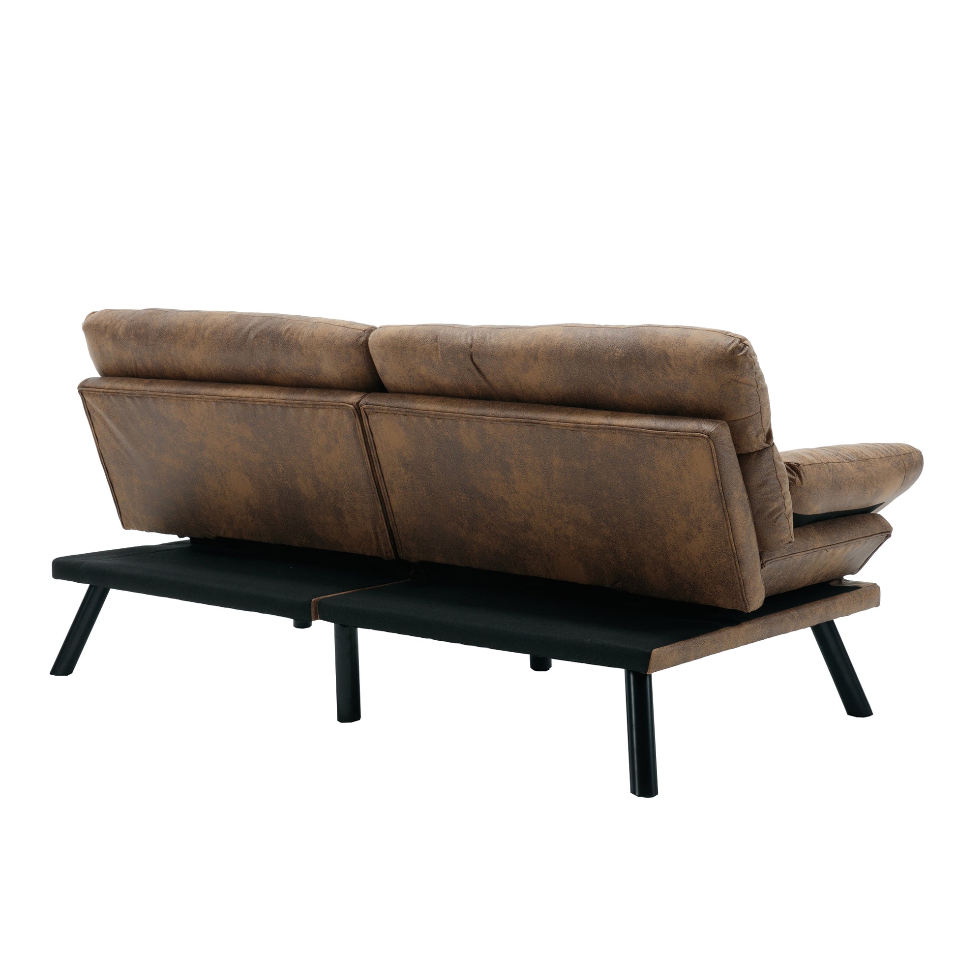 United We Win Furniture,Bedroom Furniture,Living Room Furniture,Sofa With Thick Cushion,Sofa Bed,Sleeper Sofa With Metal Feet. Coffee Microsuede 2 Seat