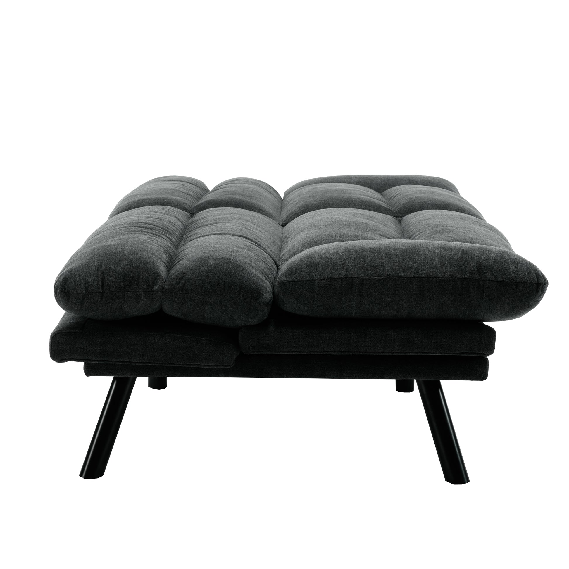 United We Win Furniture,Bedroom Furniture,Living Room Furniture,Sofa With Thick Cushion,Sofa Bed,Sleeper Sofa With Metal Feet. Dark Gray Linen 2 Seat