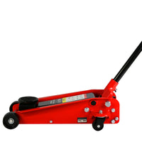 Hydraulic Trolley Low Profile And Steel Racing Floor Jack With Piston Quick Lift Pump,3Ton 6,000 Lb Capacity, Lifting Range 5.1" 20" Black Red Steel