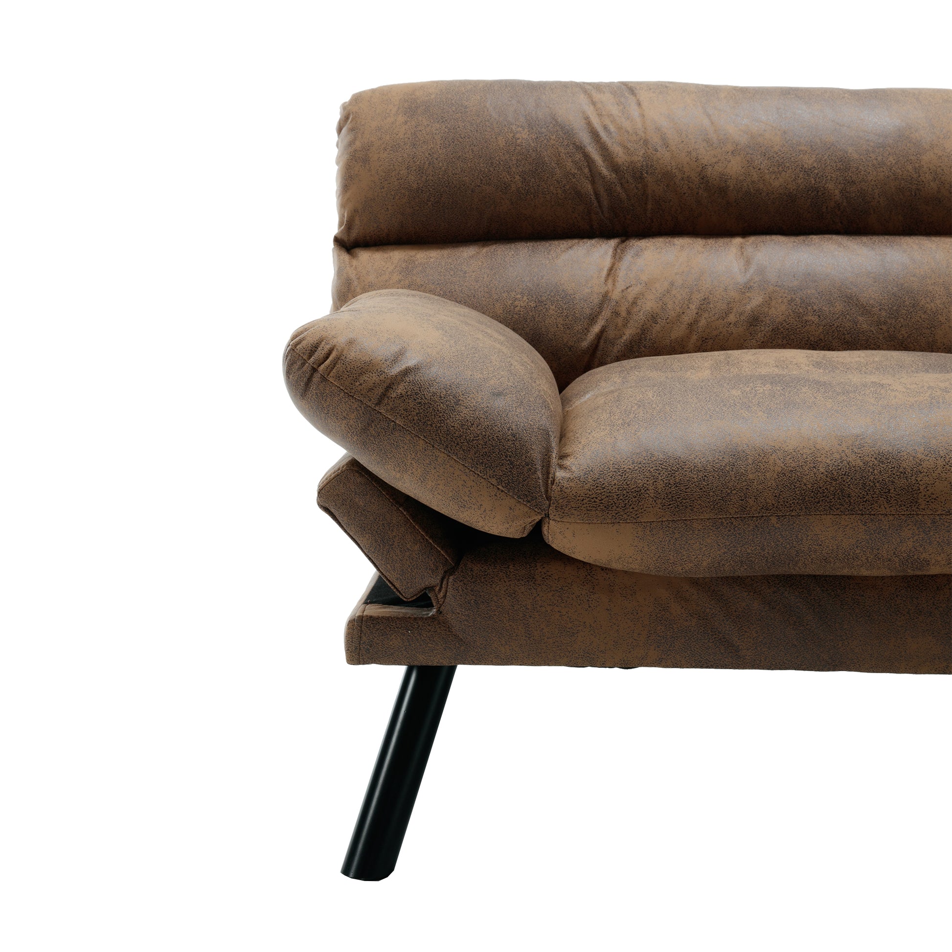 United We Win Furniture,Bedroom Furniture,Living Room Furniture,Sofa With Thick Cushion,Sofa Bed,Sleeper Sofa With Metal Feet. Coffee Microsuede 2 Seat