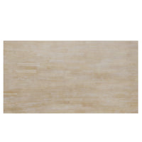 6 Piece Wood Half Round Dining Table Set Kitchen Table Set With Long Bench And 4 Dining Chairs, Modern Style, Natural Wood Dining Room Bench Seating Rubberwood Rectangular Dining Table With Chair