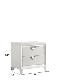 Prism Modern Style King 5Pc Bedroom Set With Led Accents & V Shaped Handles Box Spring Not Required King Silver Wood 5 Piece Set Bedroom Bed Included,Chest Included,Dresser Included,Mirror Included,Nightstand Included Contemporary,Modern Built In