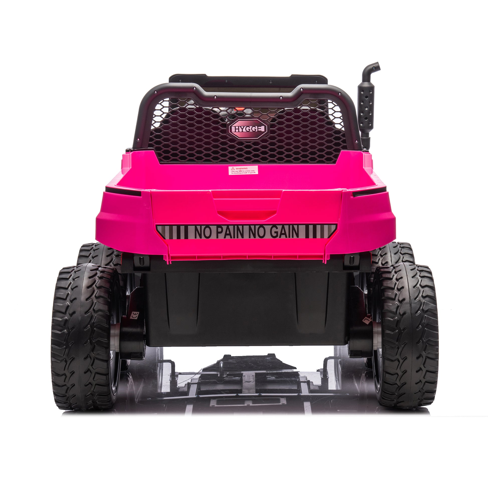 24V 2 Seater Utv Xxl Ride On Truck With Dump Bed For Kid,Ride On 4Wd Utv With 6 Wheels,Foam Tires, Suitable For Off Roading,Remote Control,Three Point Safety Harness Rose Red Polypropylene