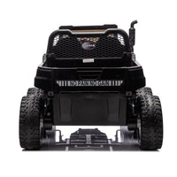 24V 2 Seater Utv Xxl Ride On Truck With Dump Bed For Kid,Ride On 4Wd Utv With 6 Wheels,Foam Tires, Suitable For Off Roading,Remote Control,Three Point Safety Harness Black Polypropylene